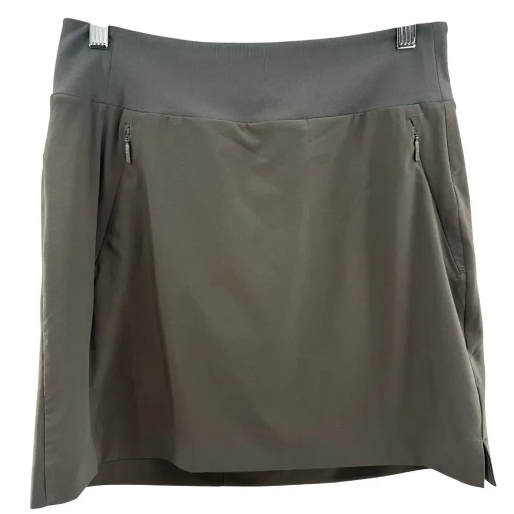 Athleta SoHo Athletic Pull On Skort in Dark Gray Size 4 - Picture 2 of 9